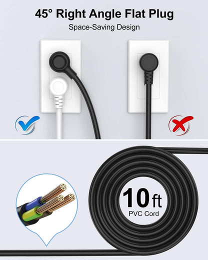 Regleta de enchufes con protección contra sobretensiones y USB
