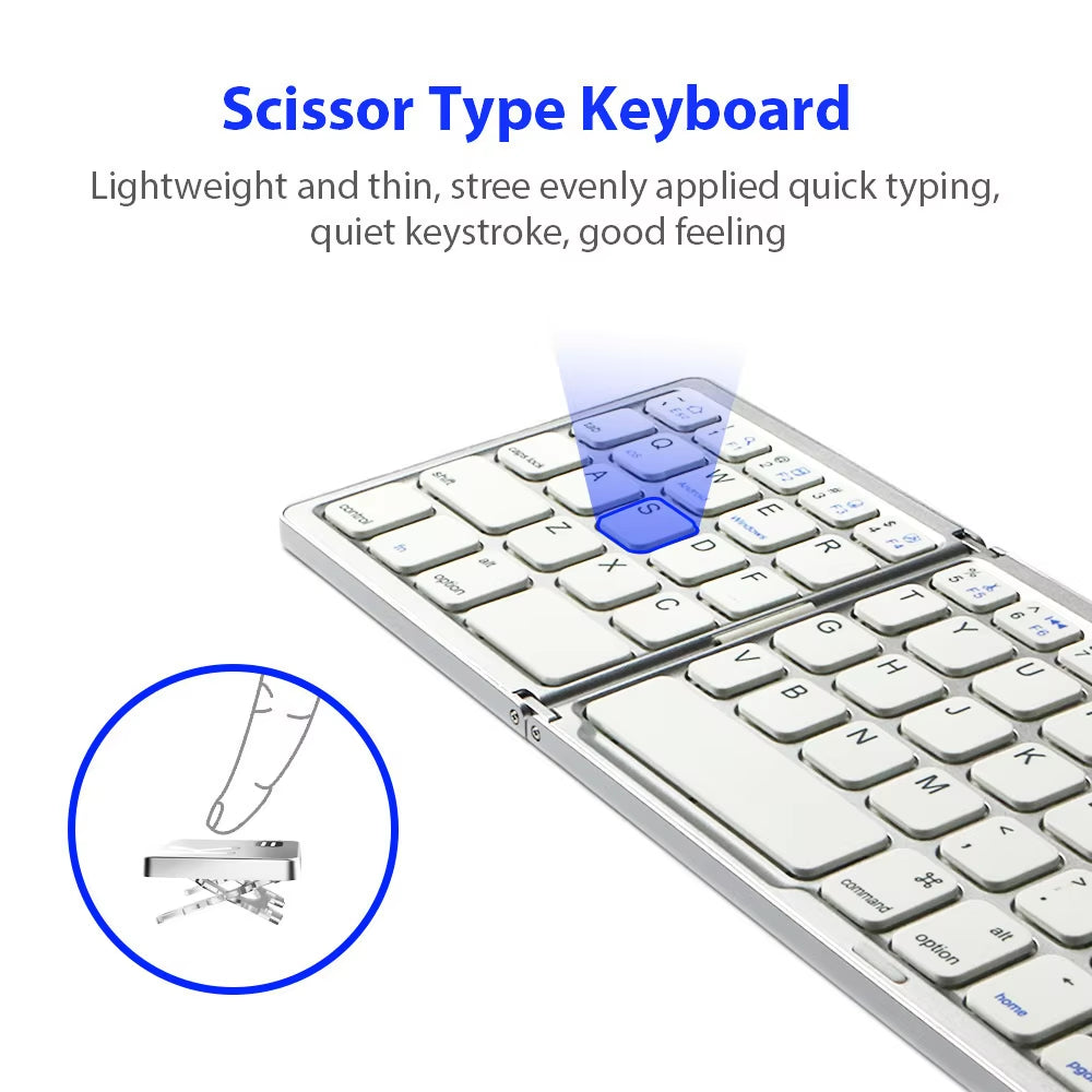 Teclado inalámbrico plegable